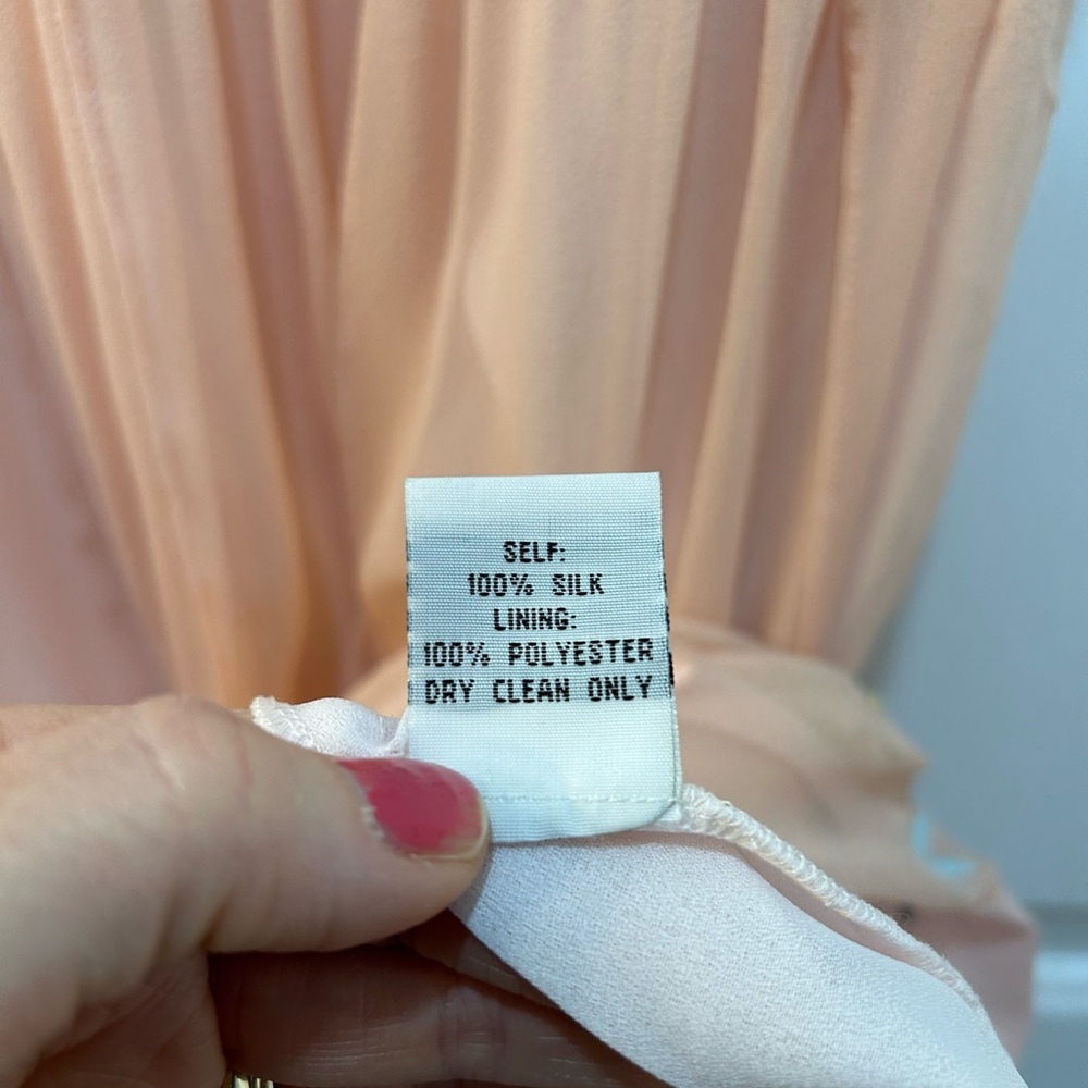 NWT Lapis Embroidered Pink Silk Dress Sz S Feminine Fairy Wedding Guest Side Zip - Picture 11 of 11